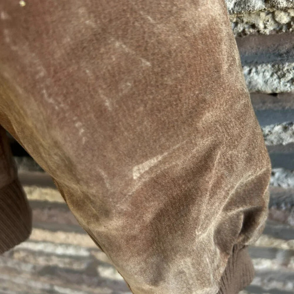 Porsha by Winer Vintage Men’s Suede Bomber Jacket - Distressed Size 44R - Picture 11 of 13